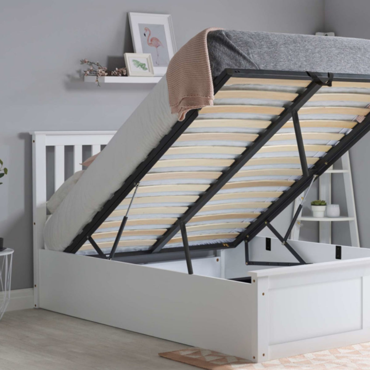 2026 Phoenix Ottoman Bed - White