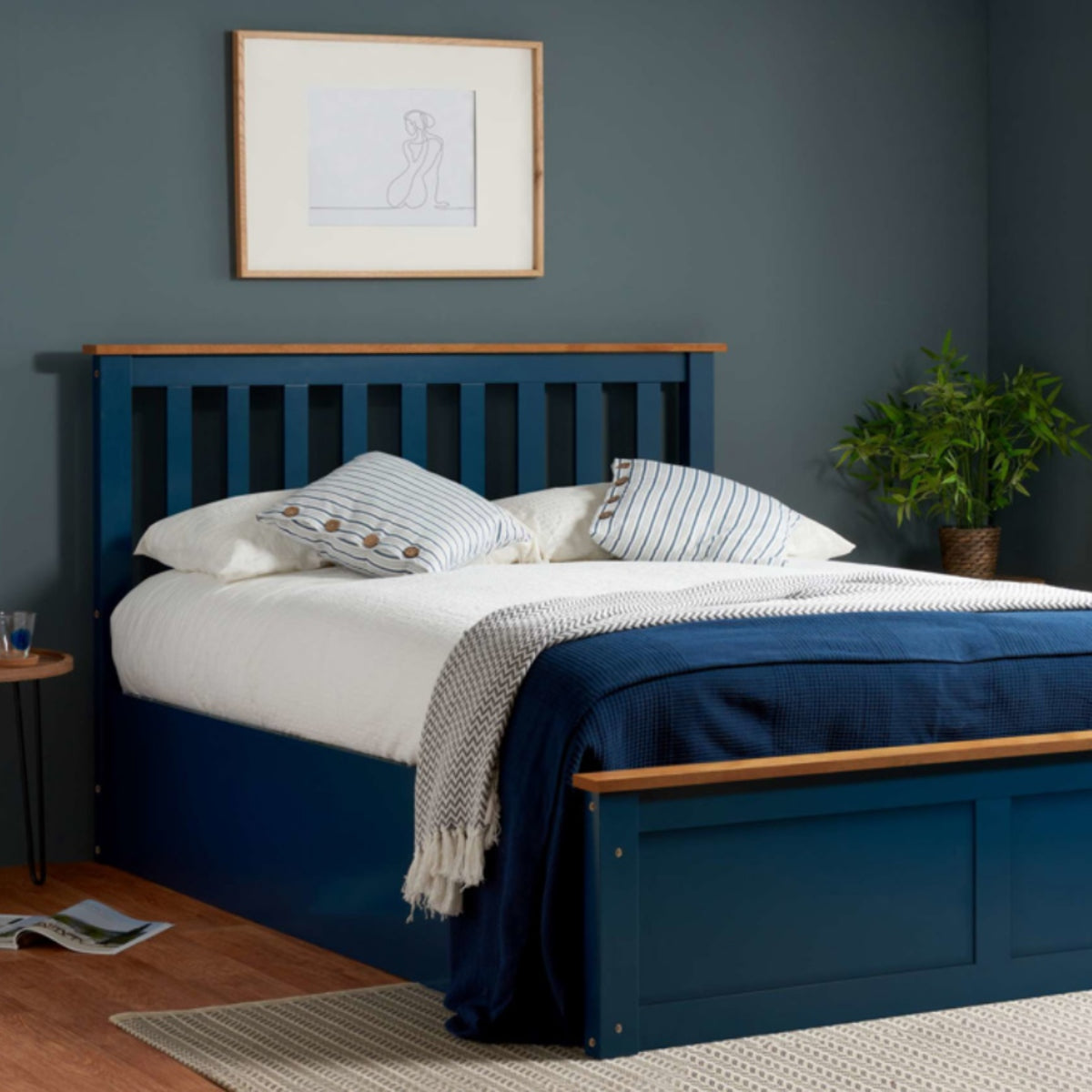 2026 Phoenix Ottoman Bed - Navy