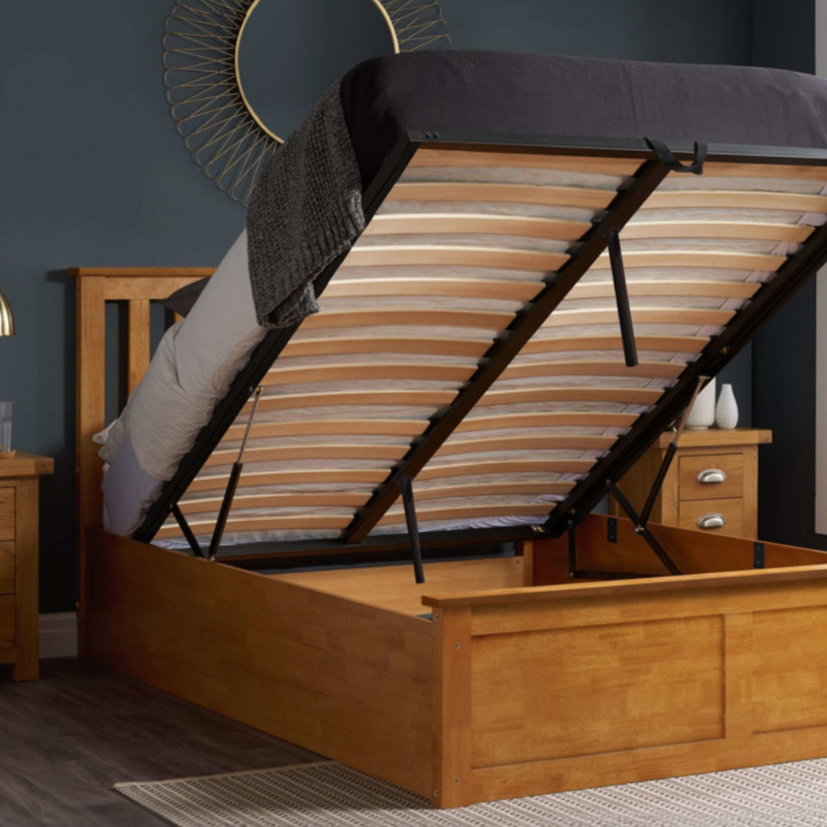 2026 Phoenix Ottoman Bed - Oak