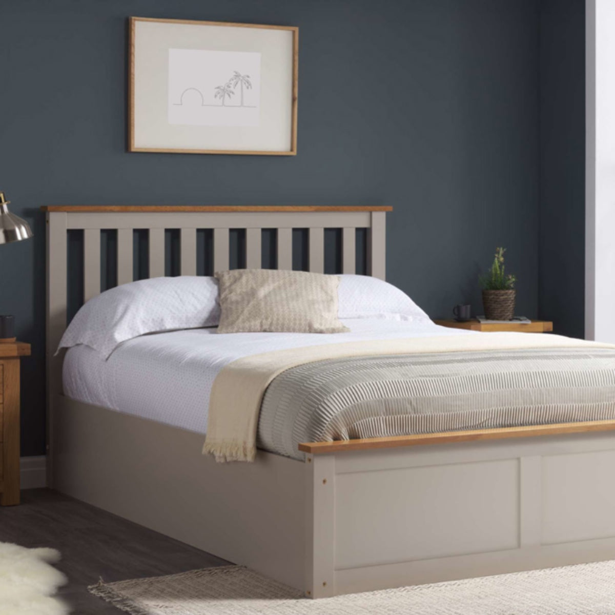 2026 Phoenix Ottoman Bed - Pearl Grey