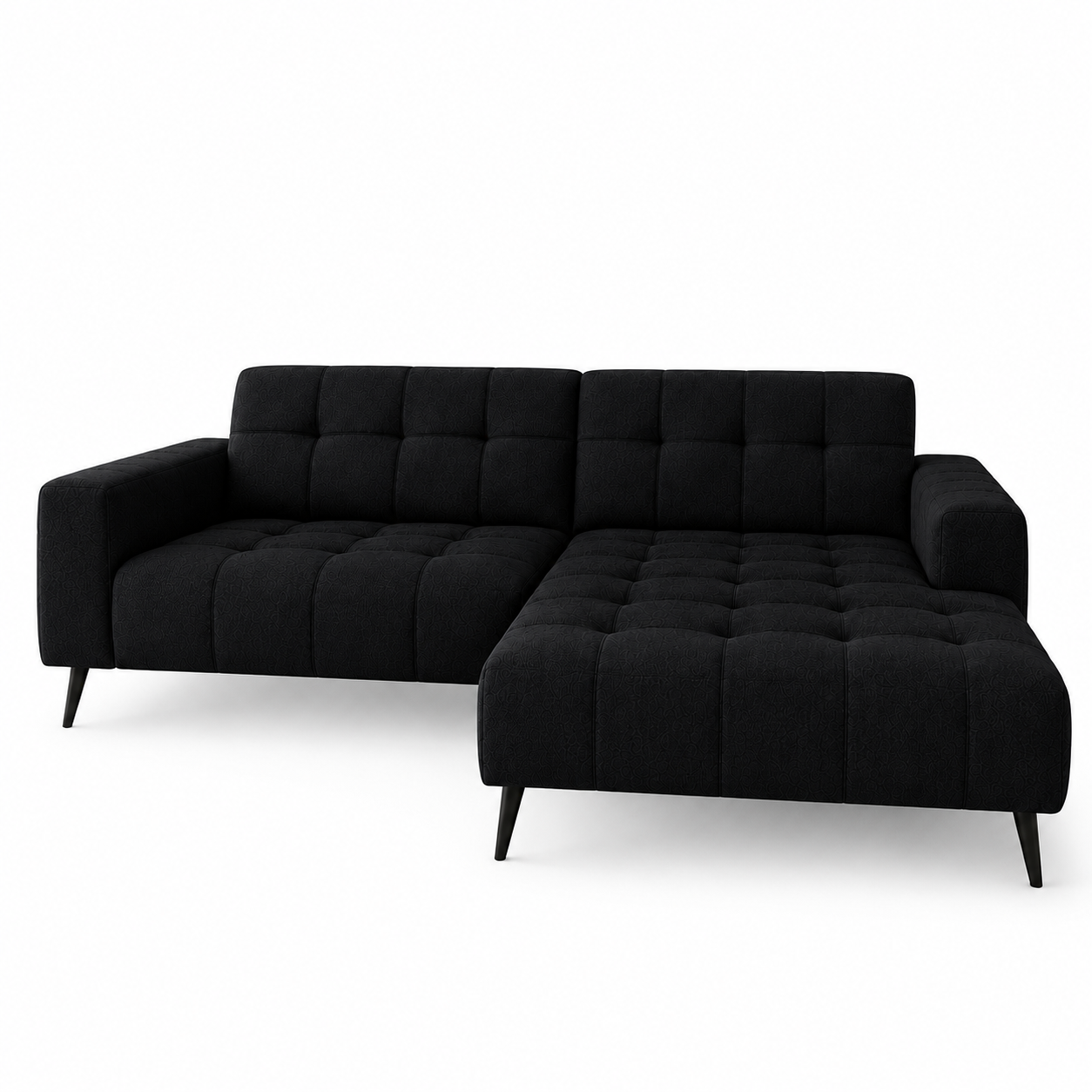 2026 Oakley 2 Piece Sofa - Ebony Black - Nimbus Beds