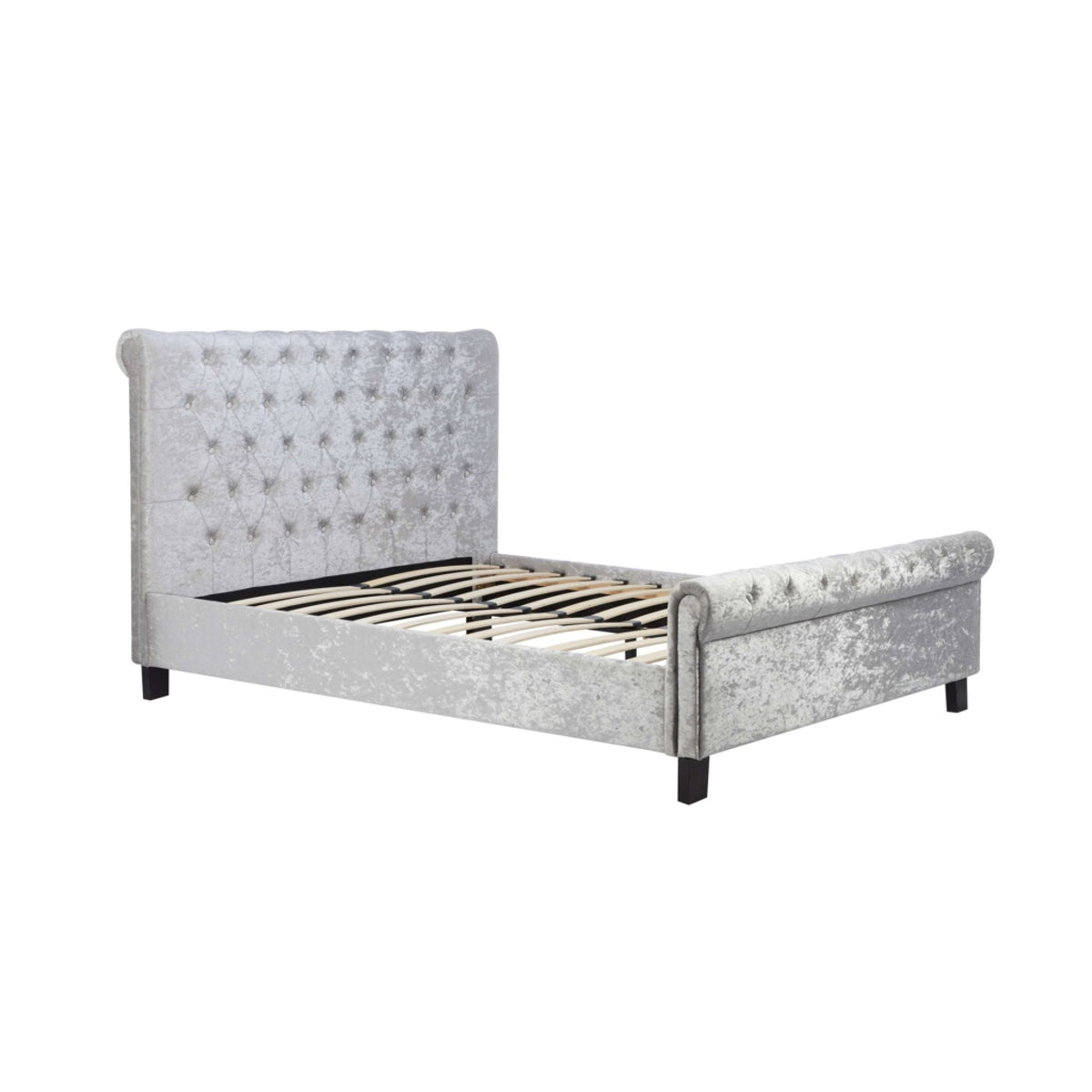 2026  Sienna Fabric Bed - Steel Crushed Velvet
