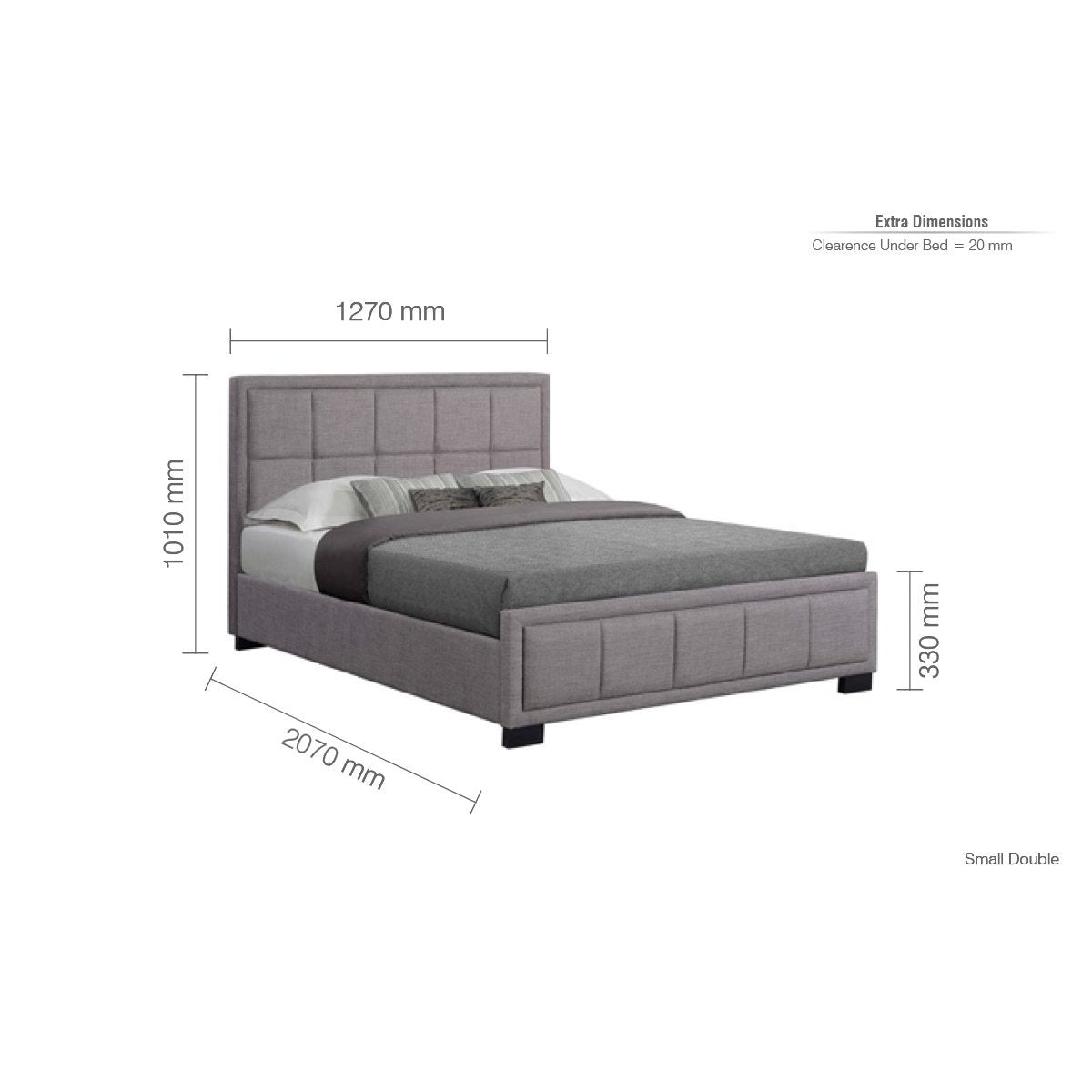 2026 Hannover Fabric Bed - Grey