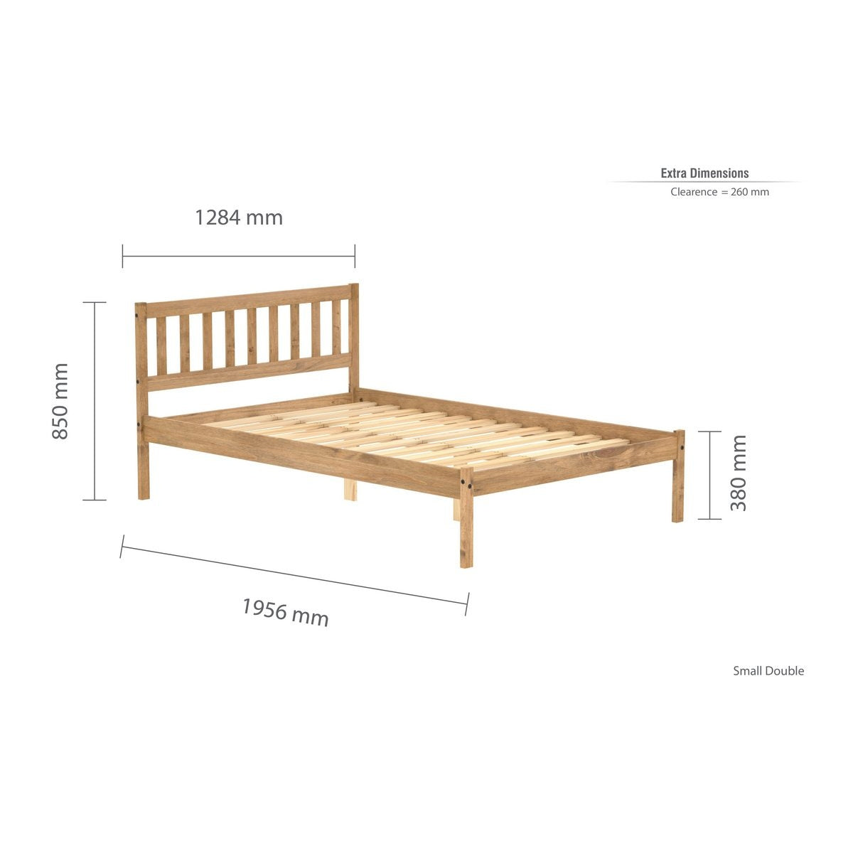 2026 Lisbon Bed - Pine
