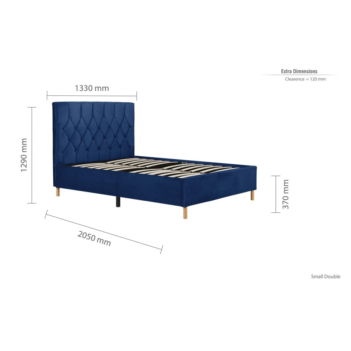 2026 Loxley Fabric Bed - Blue