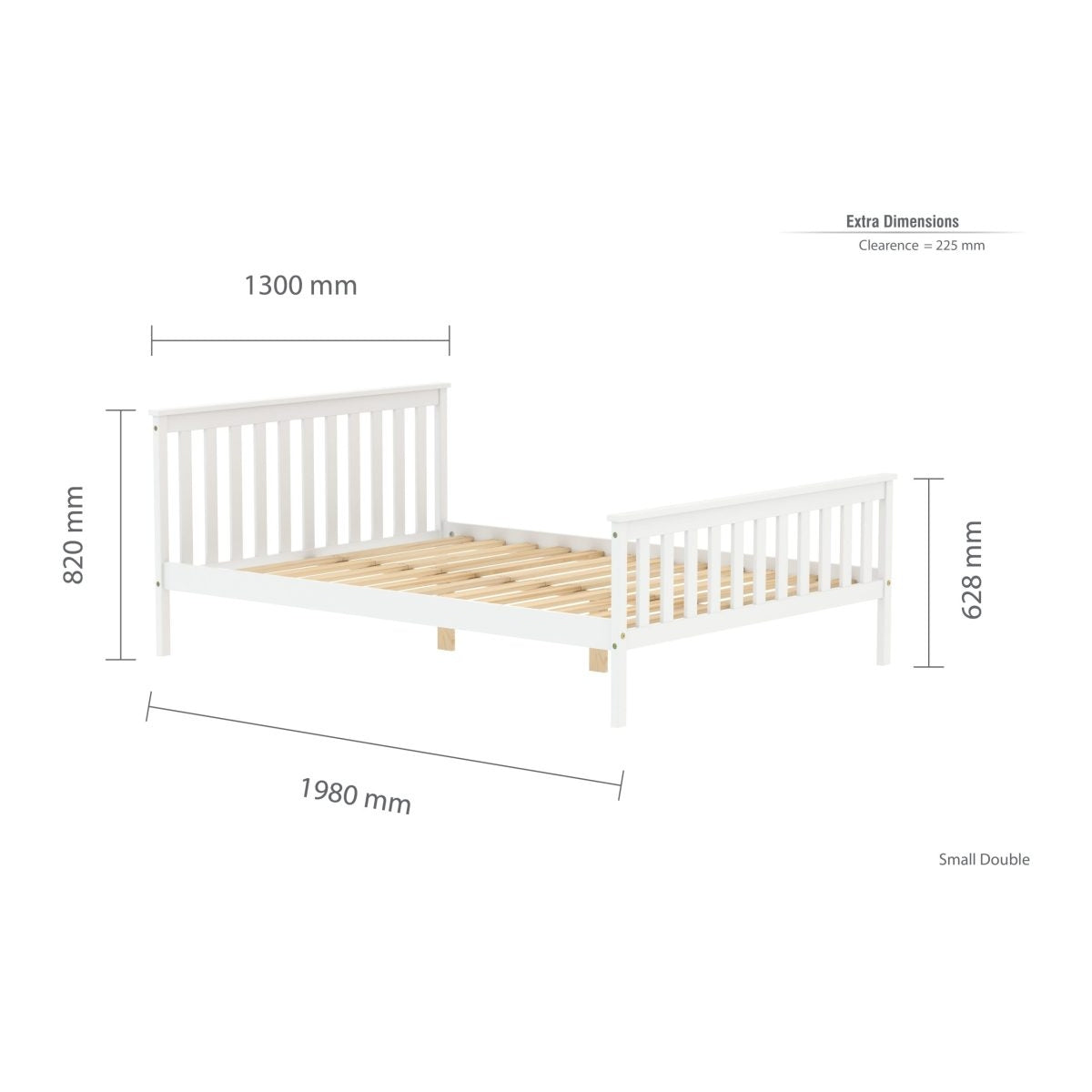2026 Oxford Pine Bed - White