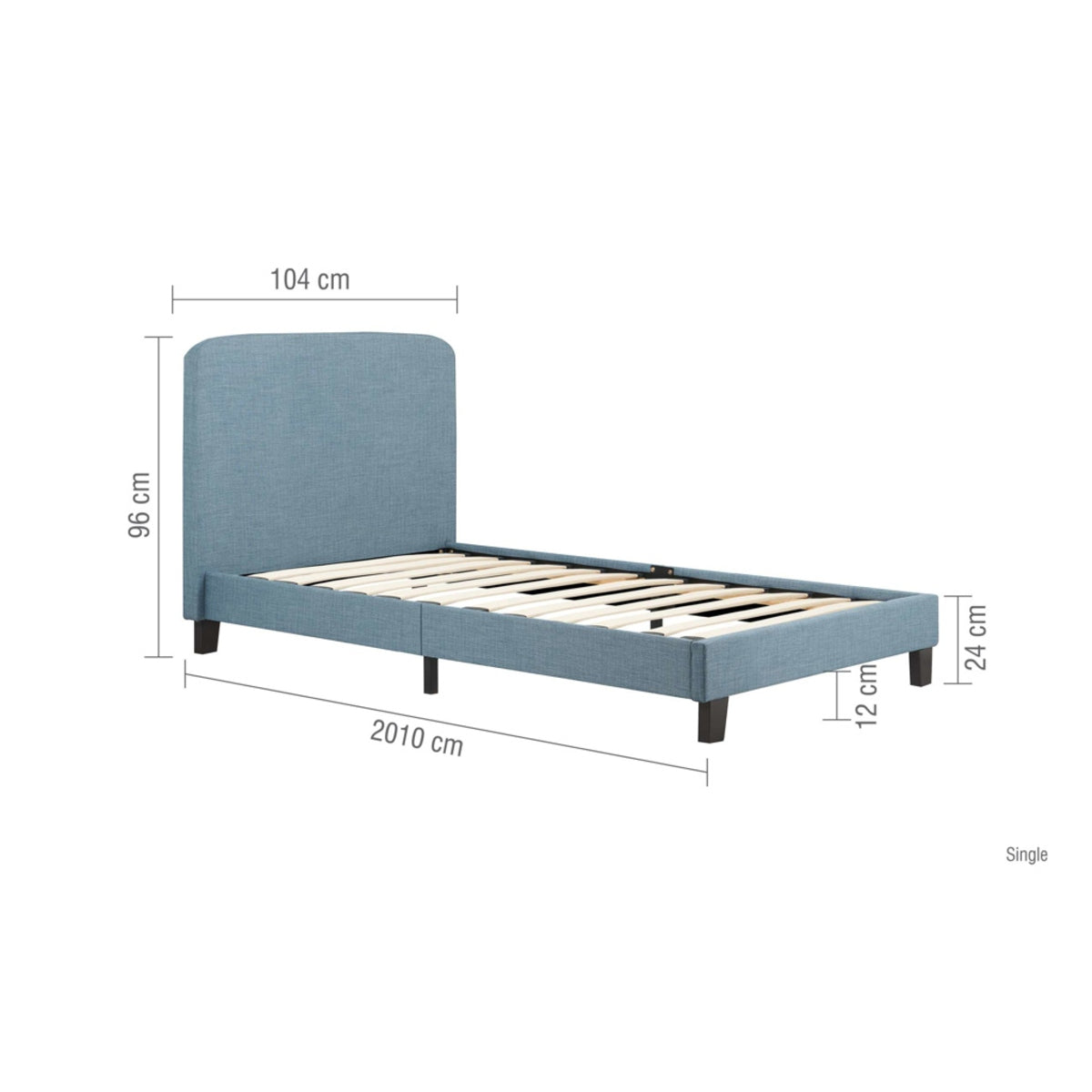2026 Jacob Fabric Bed - French Blue