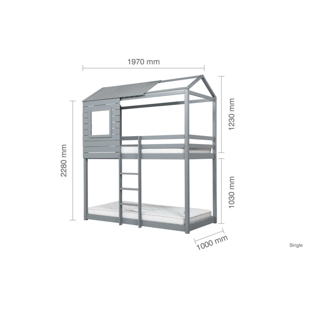2026 Adventure Bunk Bed - Grey