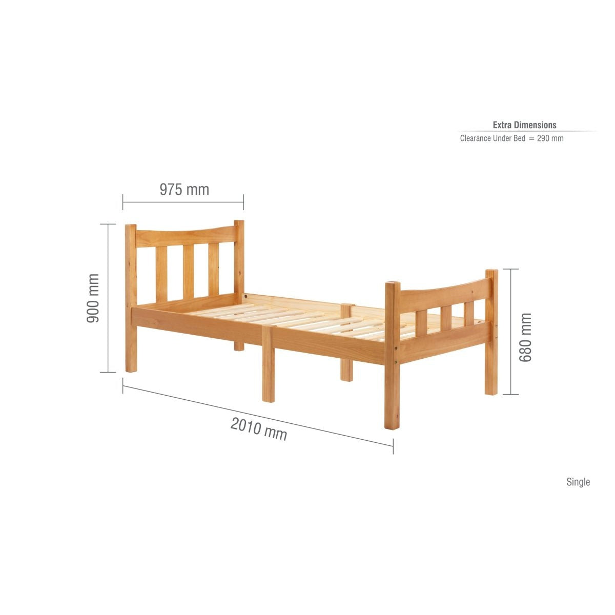 2026 Miami Bed - Pine