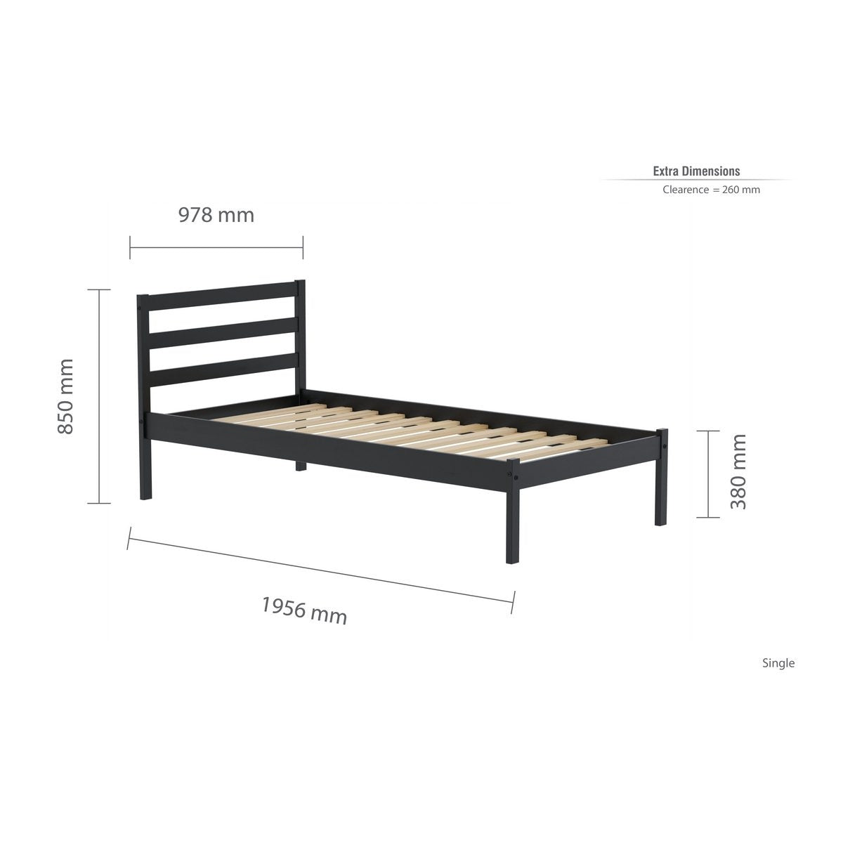 2026 Luka Bed Black - Pine