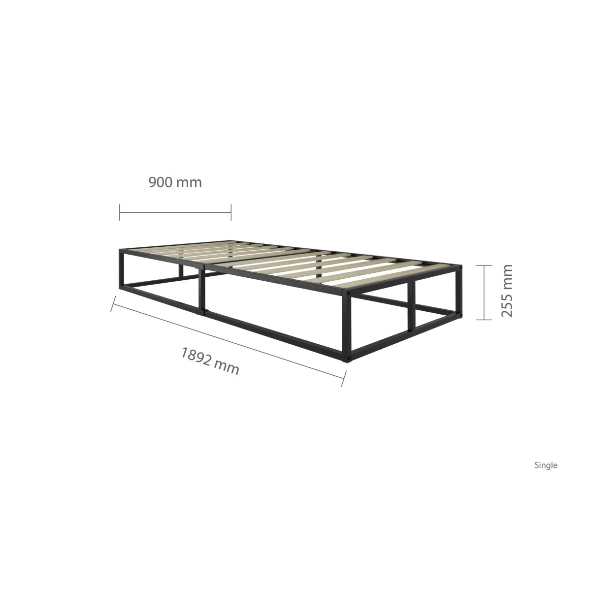 2026 Soho Metal Platform Bed - Black