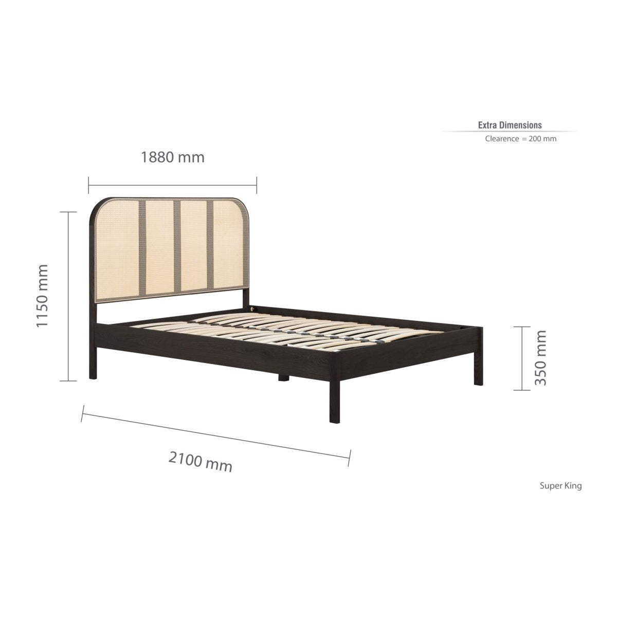 2026 Margot Rattan Bed - Black