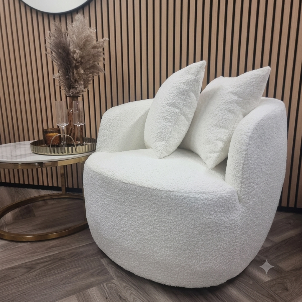 2026 Tarves  Accent Chair - Teddy Boucle - Nimbus Beds