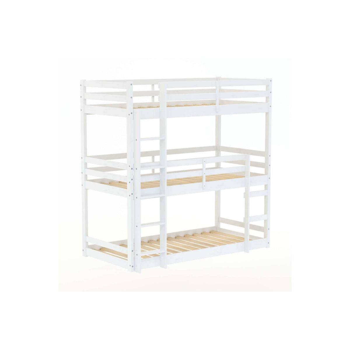 2026 Tressa Triple Bunk Bed - White