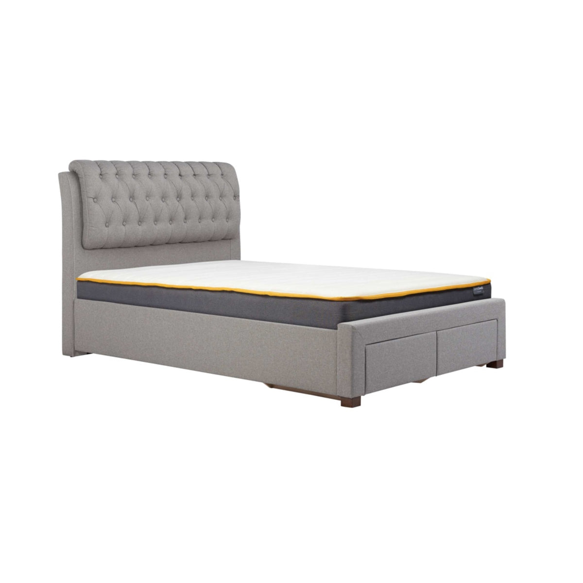 2026  Valentino 2 Drawer Bed - Grey