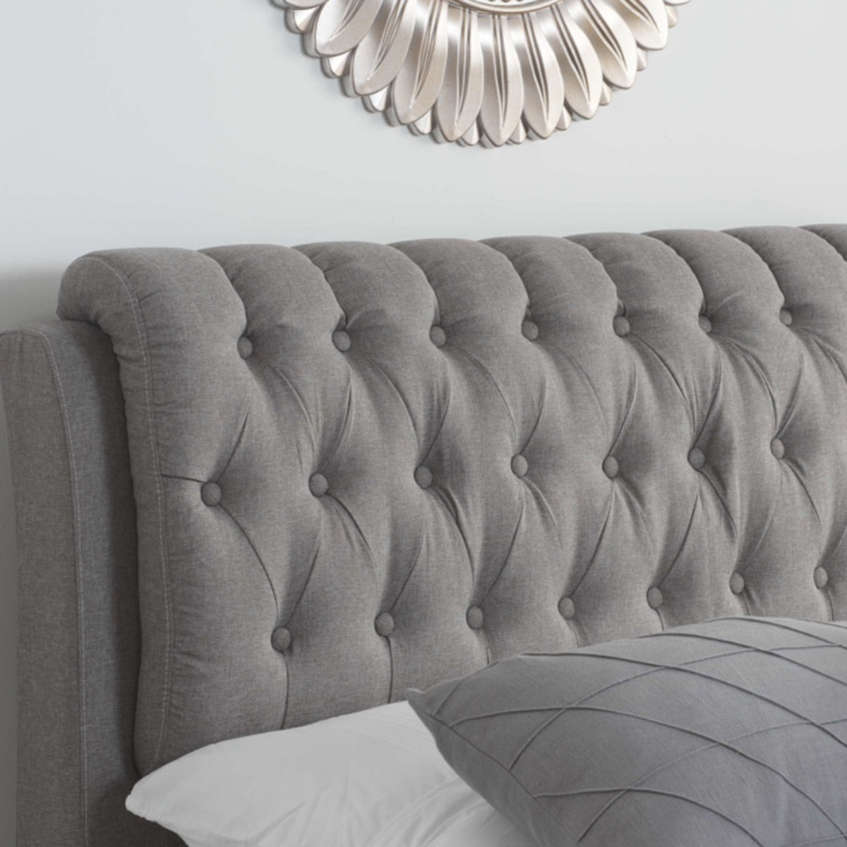 2026  Valentino 2 Drawer Bed - Grey