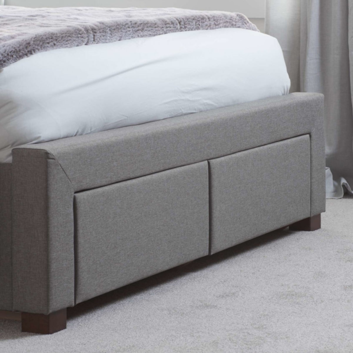 2026  Valentino 2 Drawer Bed - Grey