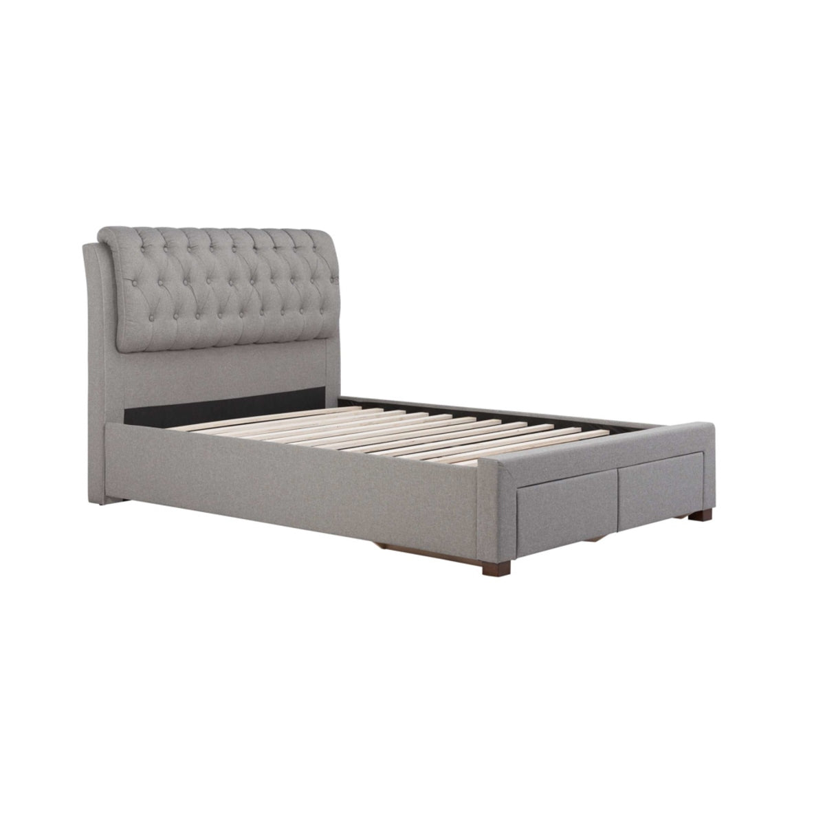 2026  Valentino 2 Drawer Bed - Grey